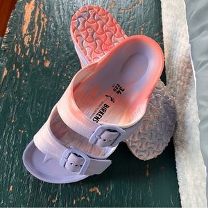 Kids Birkenstocks tie dye